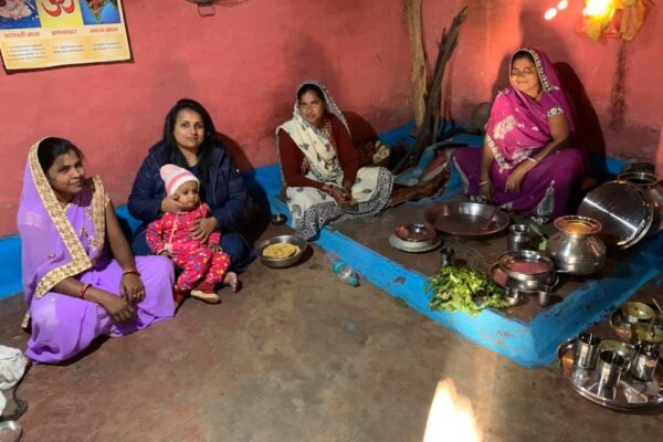 Chatting with Women and getting to know their problems in Remote Tribal Village near Bhopal, MP.
