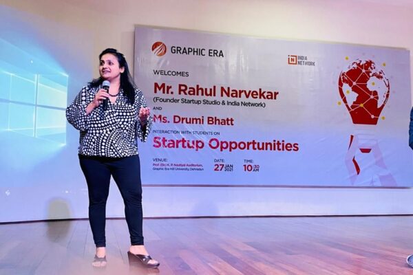 Interacted with Students on Startup Opportunities at Graphic Era Hill University Dehradun.
