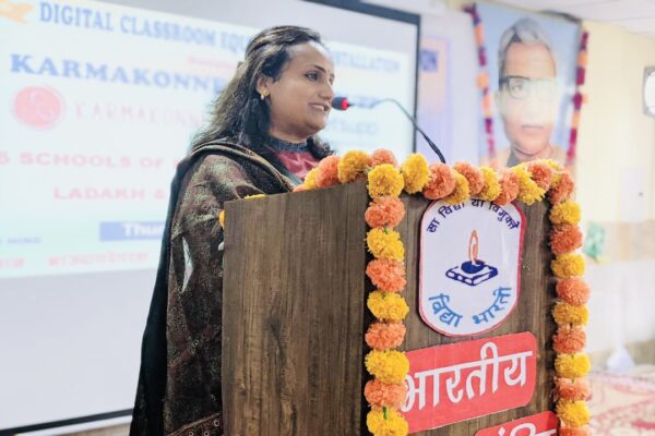 Interacted with Teachers and Students, at an Event Organized by Vidya Bharati. Emphasized on the Significance of Digital Learning in Today_s World.