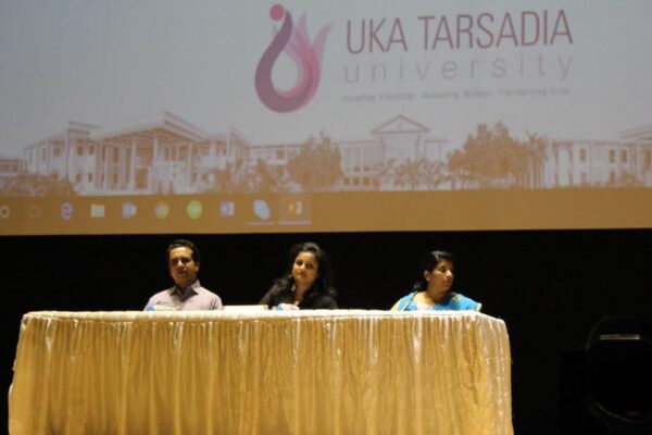 Sharing Insights with Young Minds at Uka Tarsadia University.